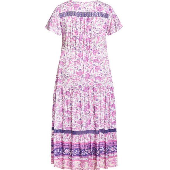 AVEOLOGY Salma Maxi Flutter Boho Dress 22/24 - Picture 10 of 15